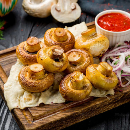 Шампиньоны на мангале с доставкой в г. Клин